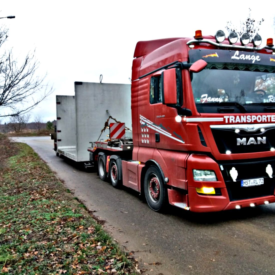 Tiefbetttransport